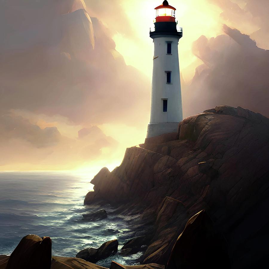 Lighthouse No.28 Digital Art by Fred Larucci