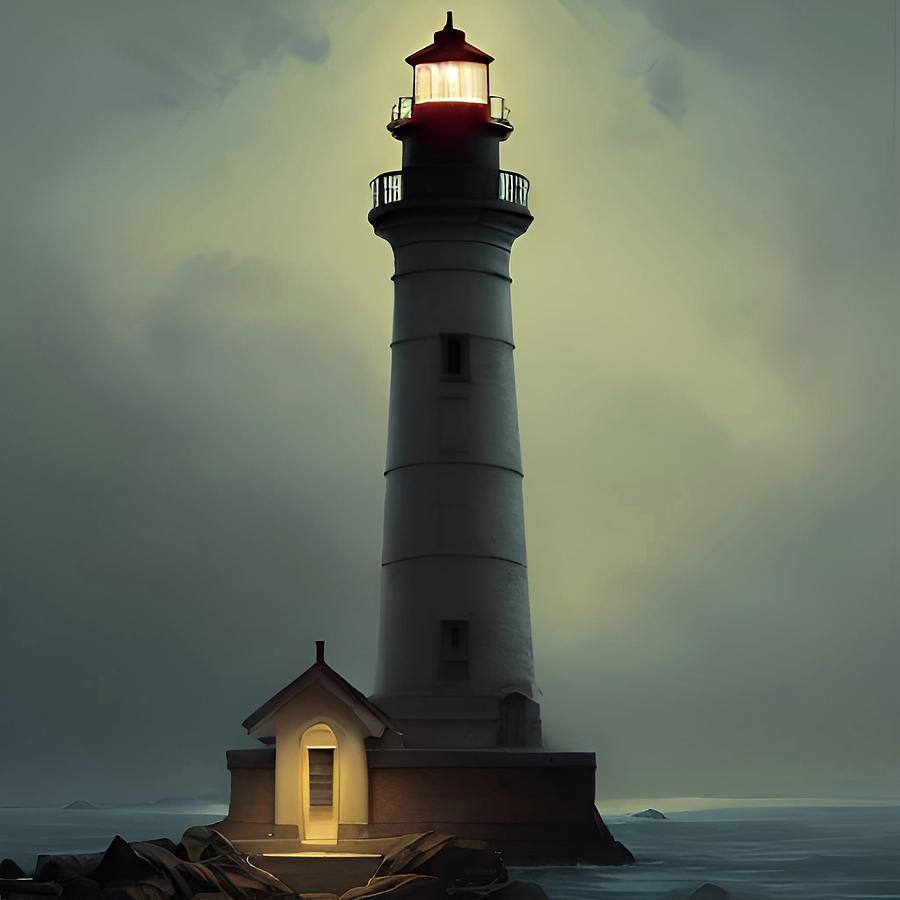 Lighthouse No.31 Digital Art by Fred Larucci