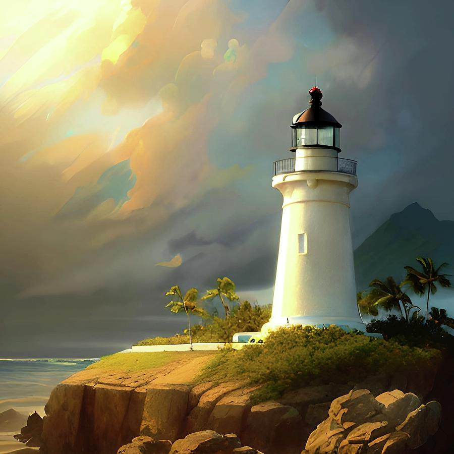 Lighthouse No.32 Digital Art by Fred Larucci