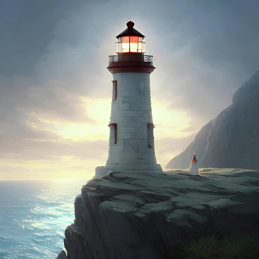 Lighthouse No.35 Digital Art by Fred Larucci
