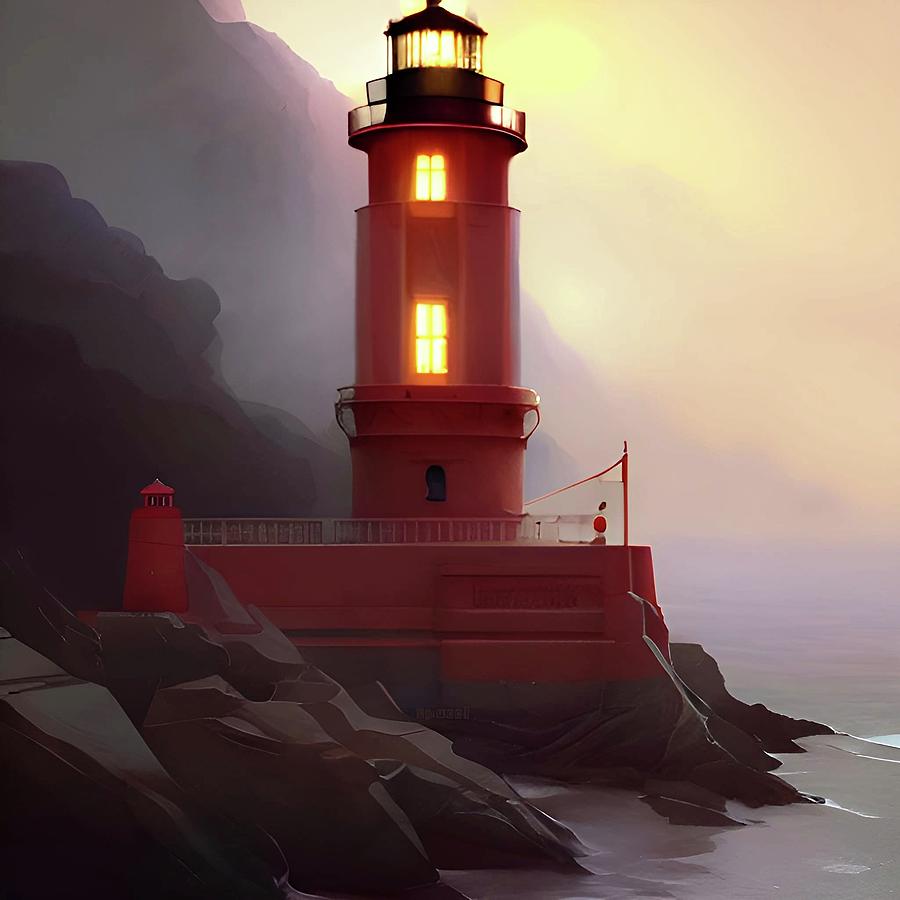 Lighthouse No.36 Digital Art by Fred Larucci