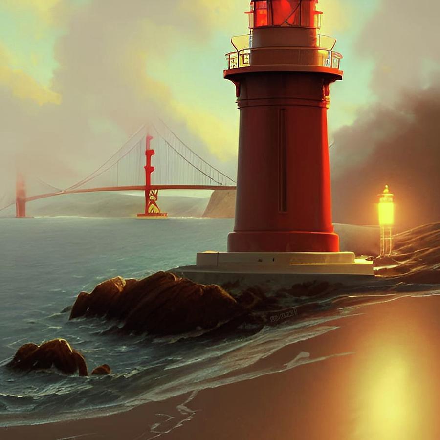 Lighthouse No.39 Digital Art by Fred Larucci