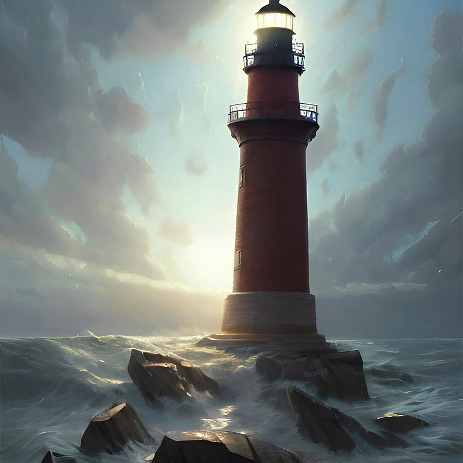 Lighthouse No.41 Digital Art by Fred Larucci