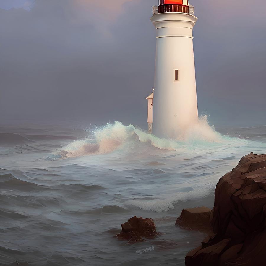 Lighthouse No.43 Digital Art by Fred Larucci