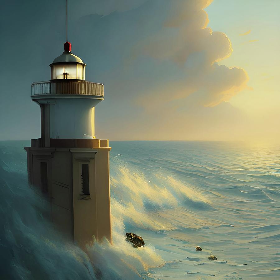 Lighthouse No.45 Digital Art by Fred Larucci