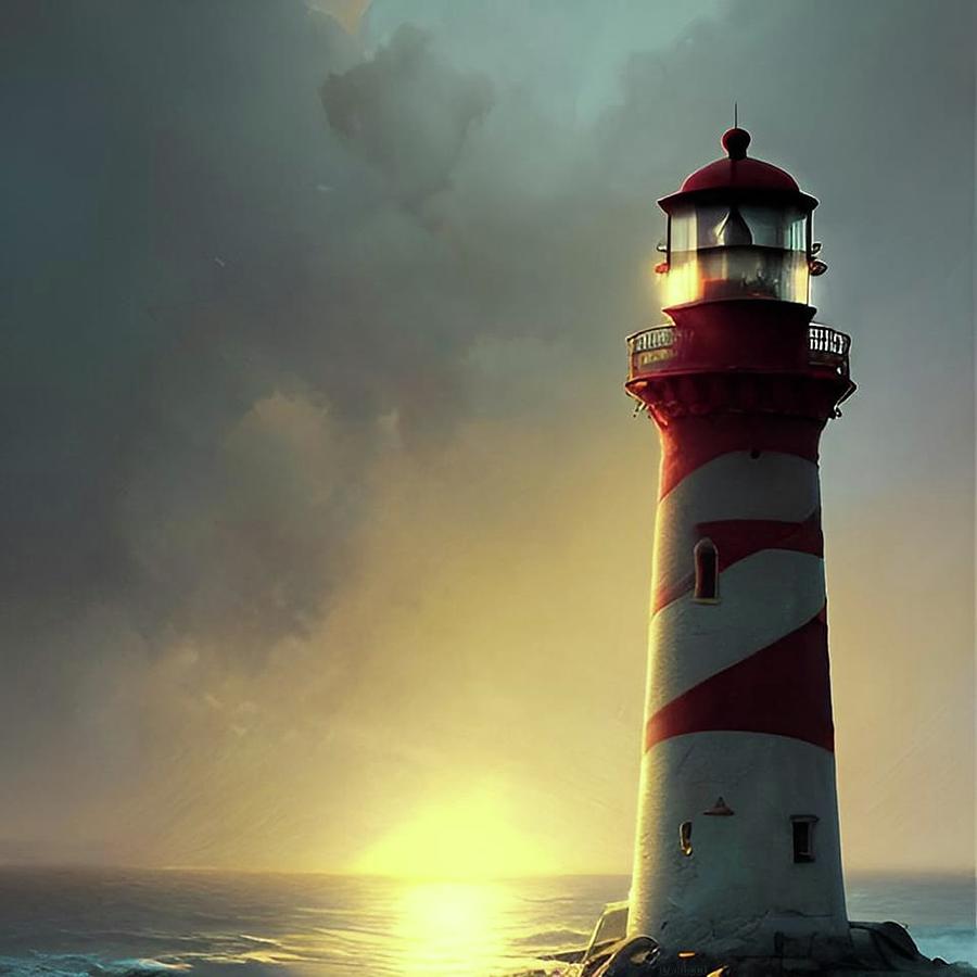 Lighthouse No.46 Digital Art by Fred Larucci