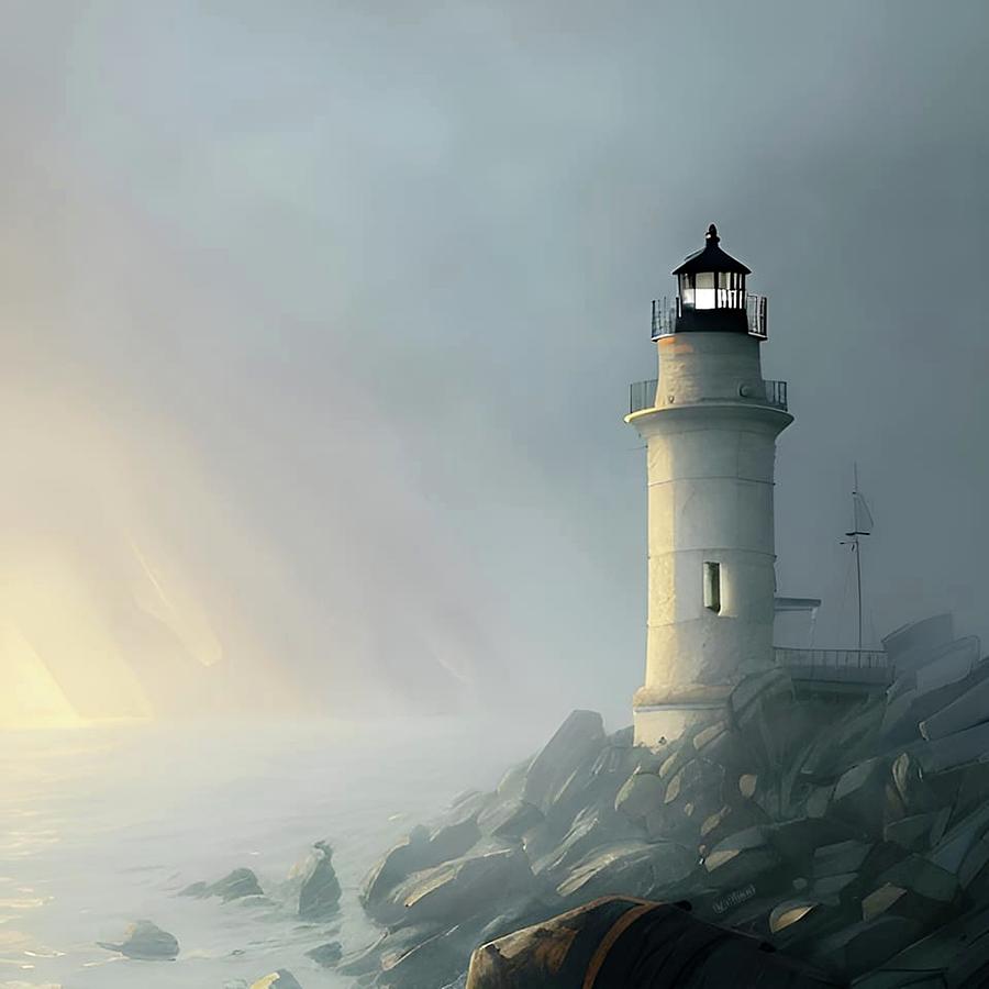 Lighthouse No.49 Digital Art by Fred Larucci