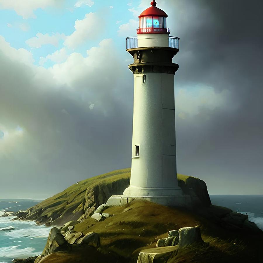 Lighthouse No.50 Digital Art by Fred Larucci
