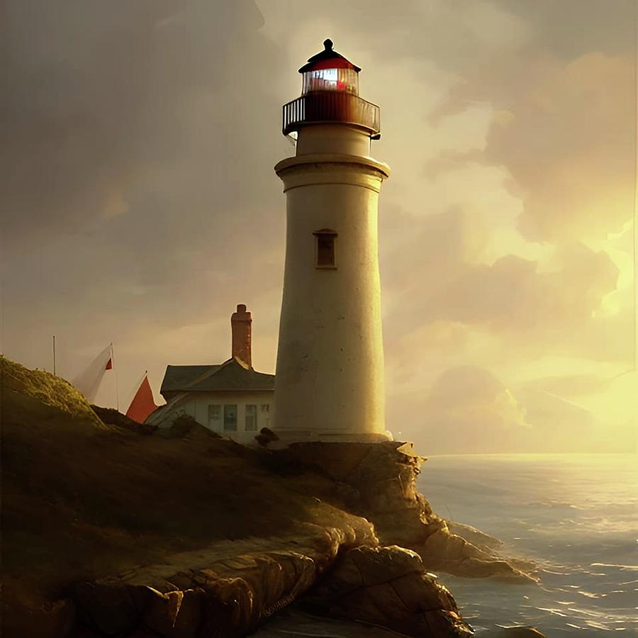Lighthouse No.51 Digital Art by Fred Larucci