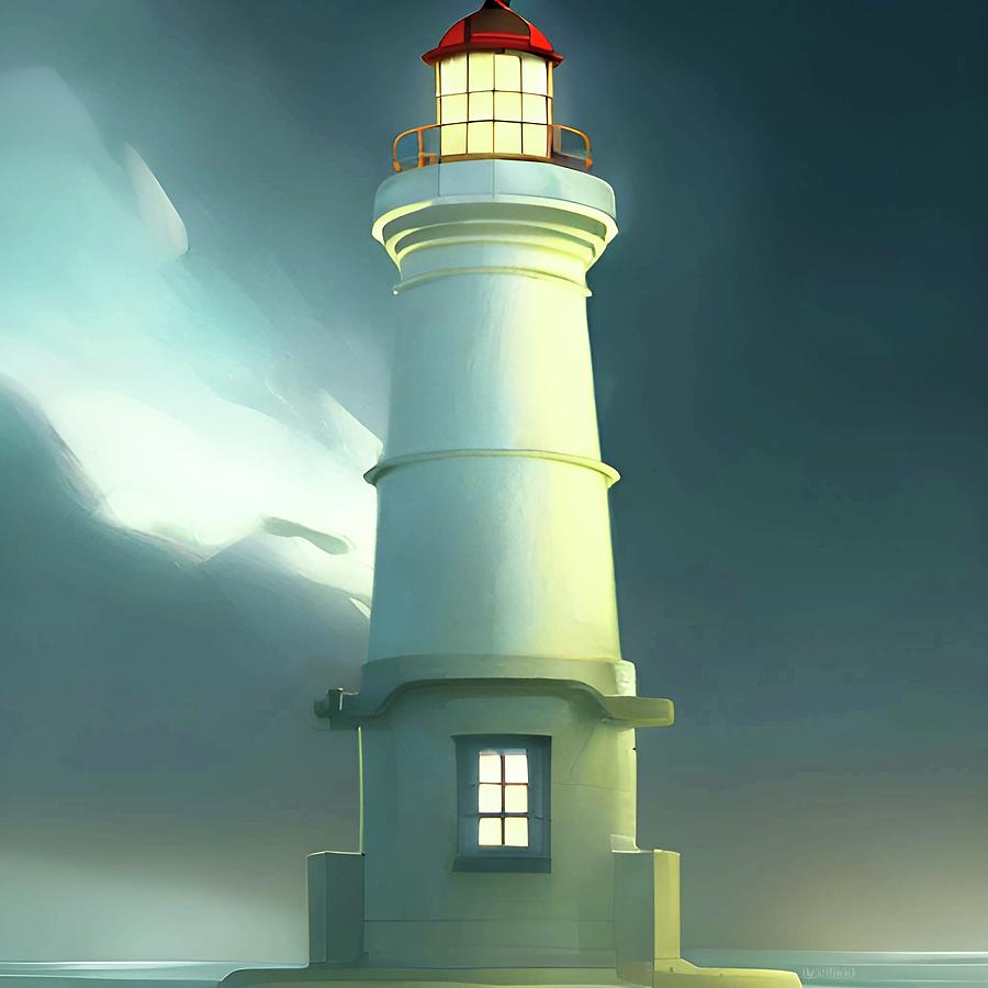 Lighthouse No.53 Digital Art by Fred Larucci