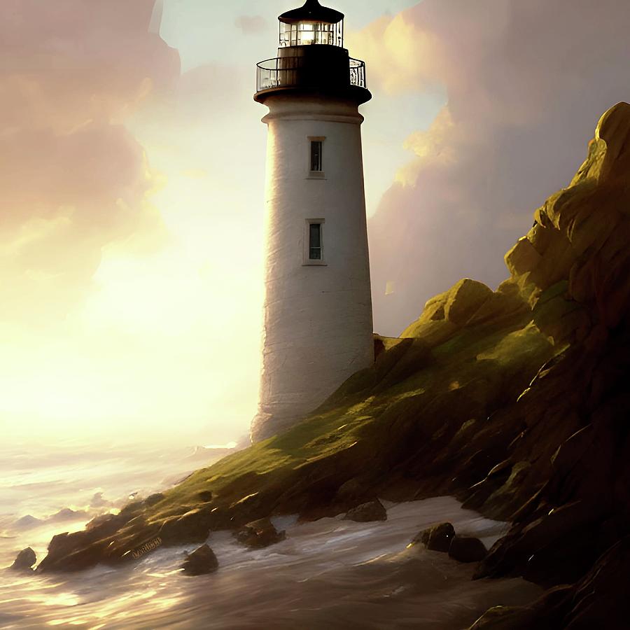 Lighthouse No.54 Digital Art by Fred Larucci