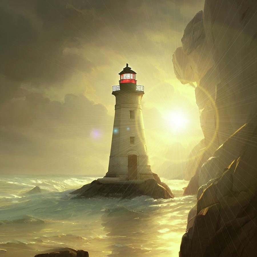 Lighthouse No.57 Digital Art by Fred Larucci