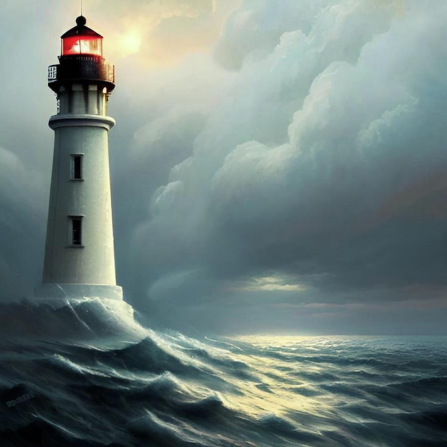 Lighthouse No.59 Digital Art by Fred Larucci