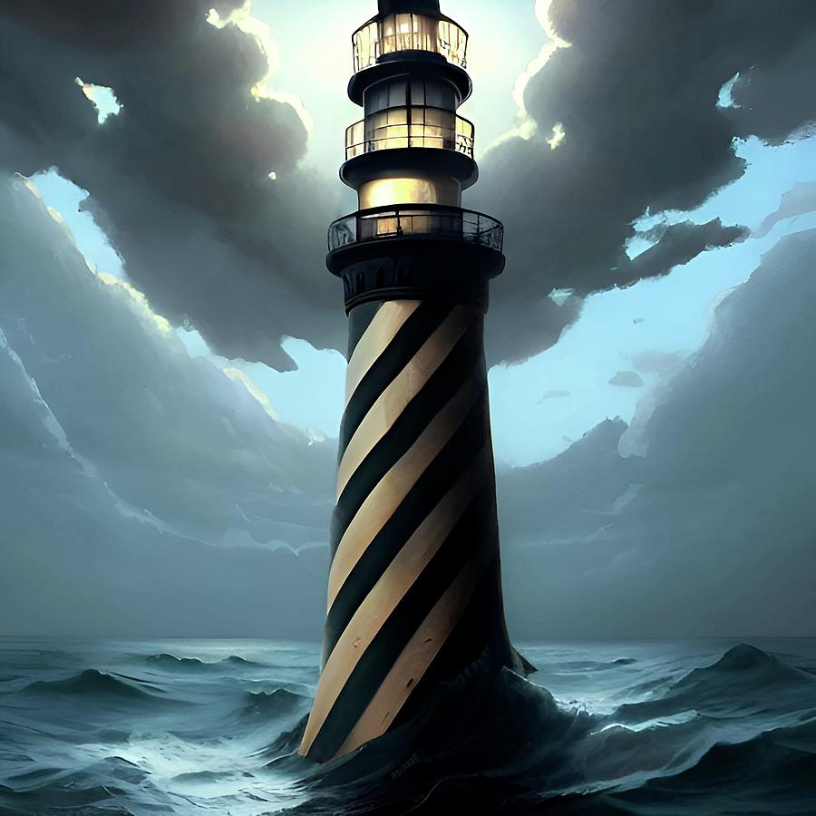 Lighthouse No.60 Digital Art by Fred Larucci