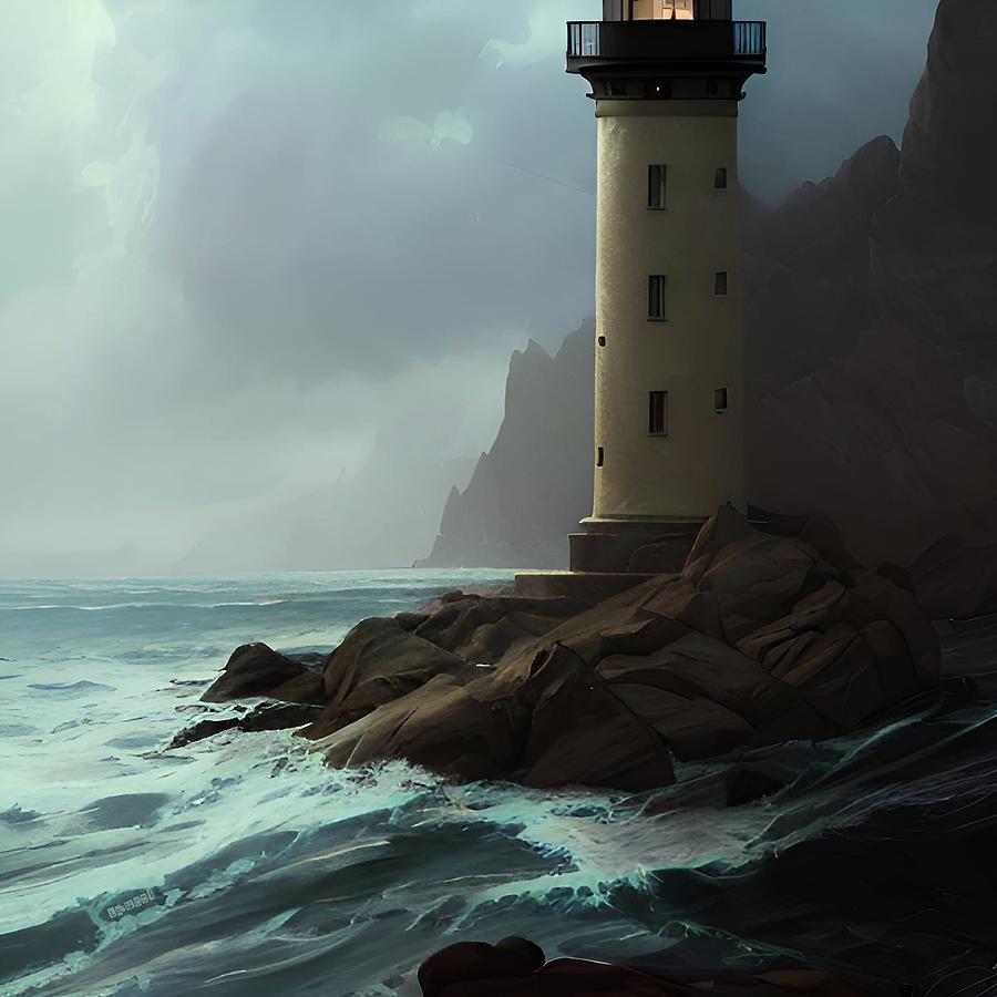 Lighthouse No.61 Digital Art by Fred Larucci