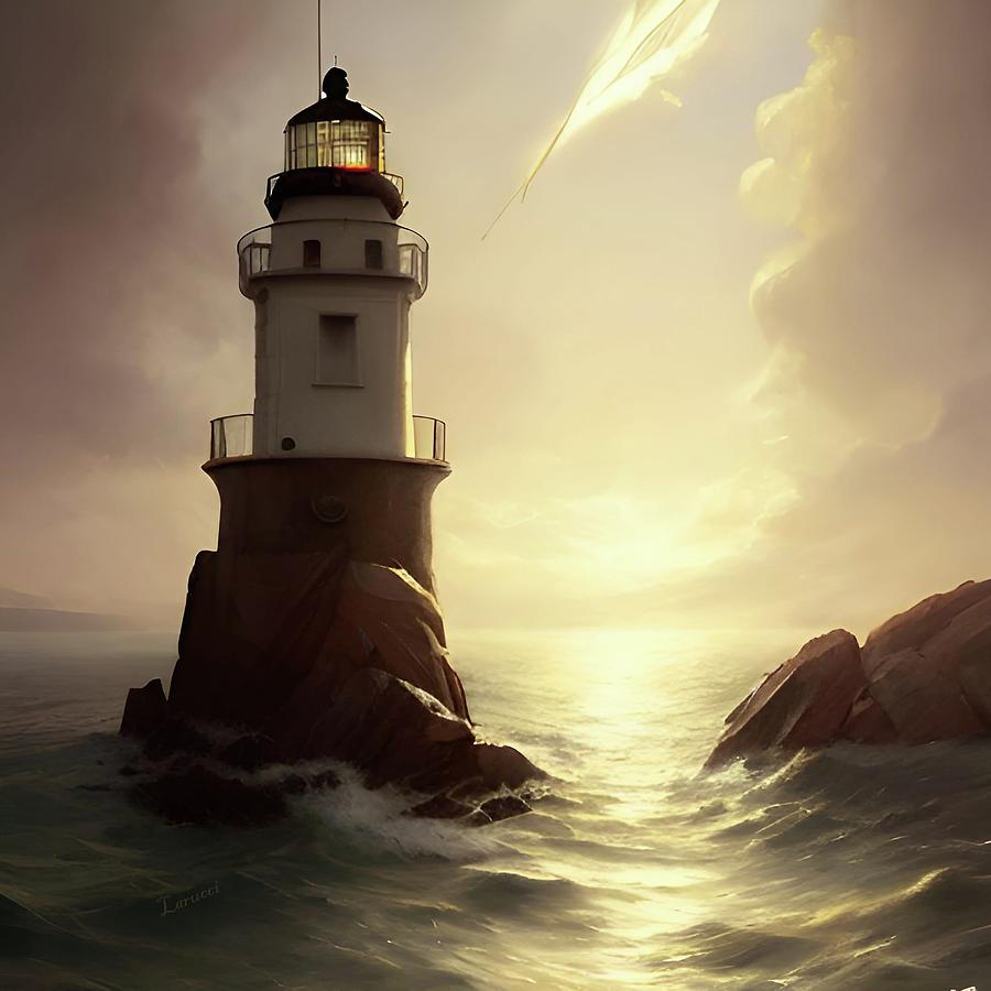 Lighthouse No.63 Digital Art by Fred Larucci