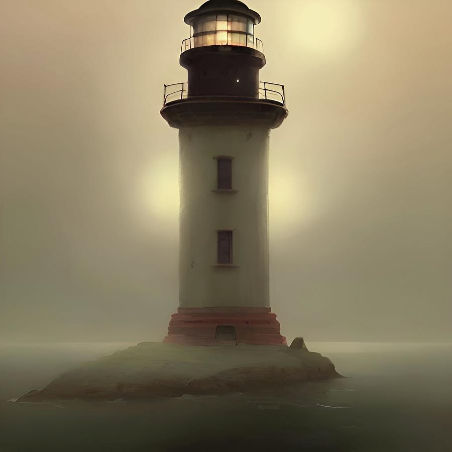 Lighthouse No.9 Digital Art by Fred Larucci