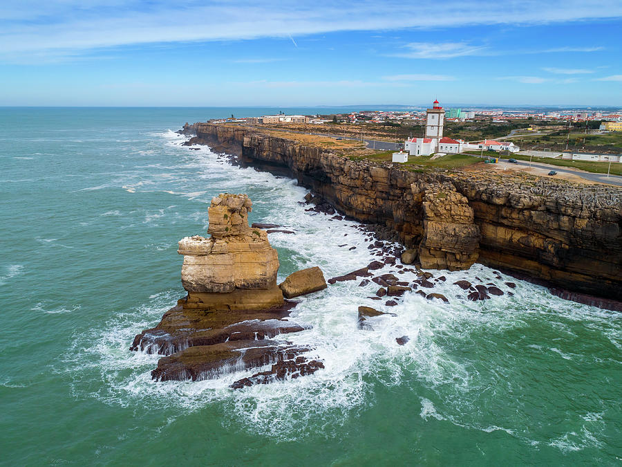 Lighthouse on Cabo Carvoeiro in Portugal Photograph by Mikhail Kokhanchikov