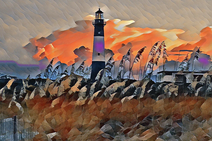 Lighthouse on Tybee Island Photograph by Farol Tomson