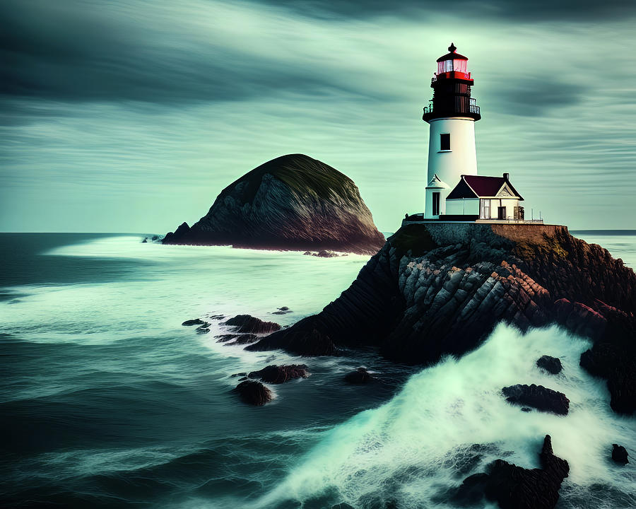 Lighthouse Series 007 Digital Art by Flees Photos