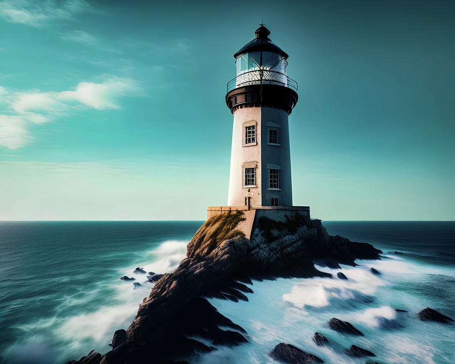 Lighthouse Series 028 Digital Art by Flees Photos