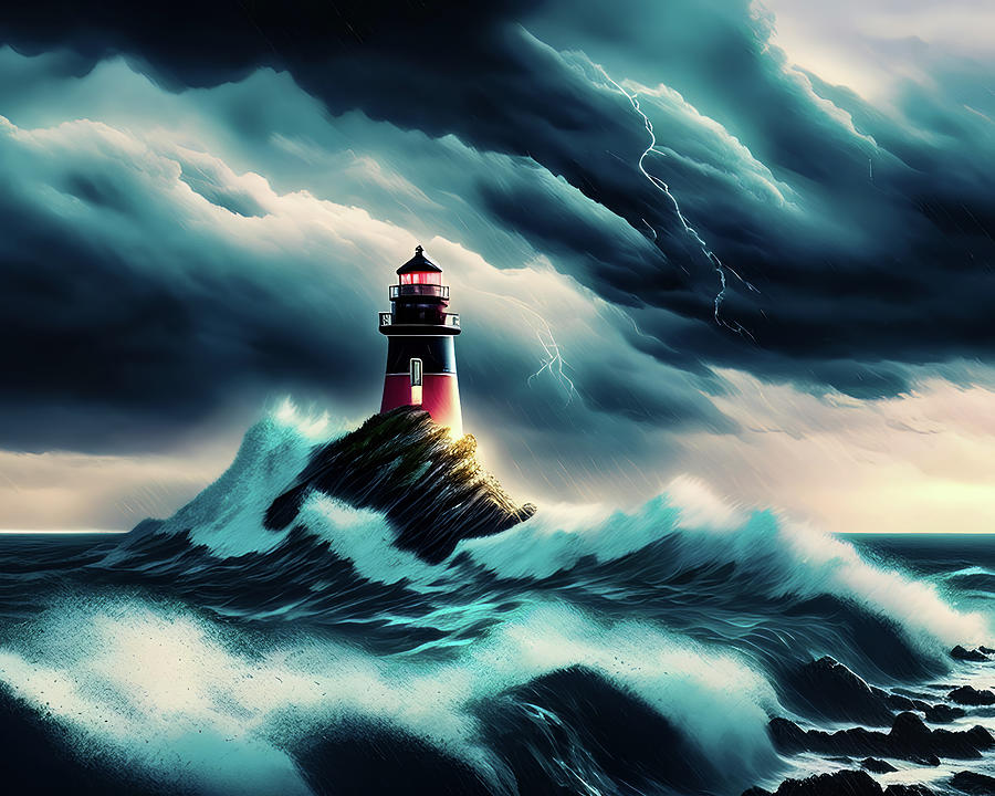 Lighthouse Series 036 Digital Art by Flees Photos