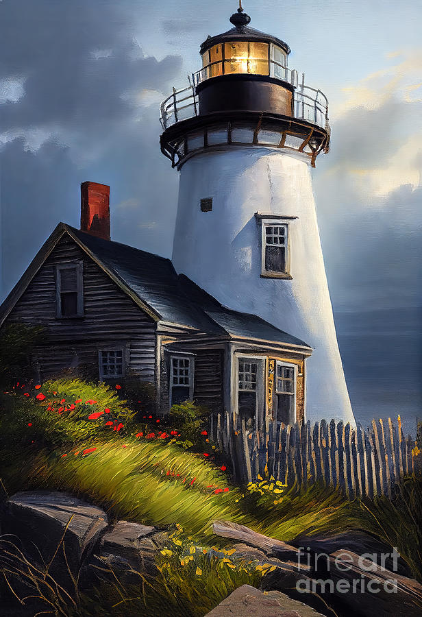 Lighthouse Series 040823 Digital Art by Carlos Diaz