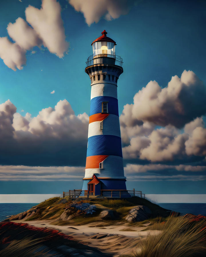 Lighthouse Series 045 Digital Art by Flees Photos