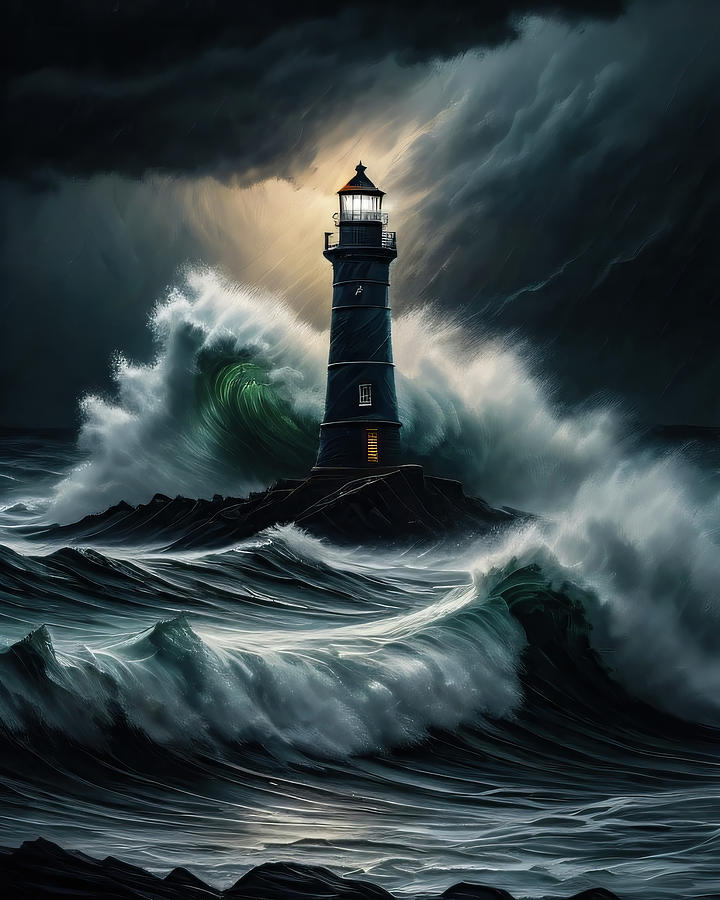 Lighthouse Series 051 Digital Art by Flees Photos