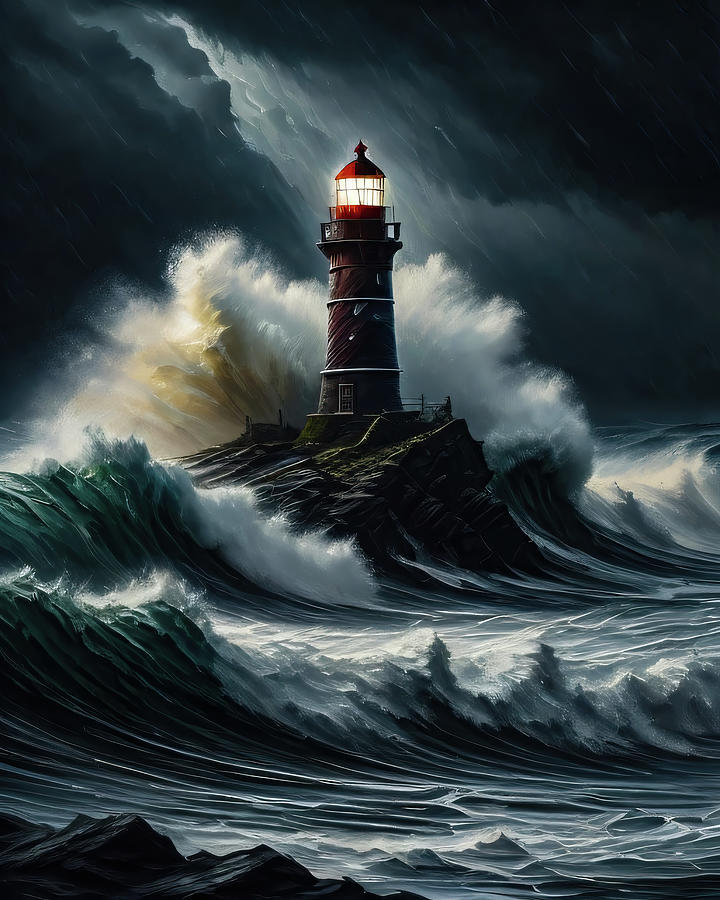 Lighthouse Series 060 Digital Art by Flees Photos