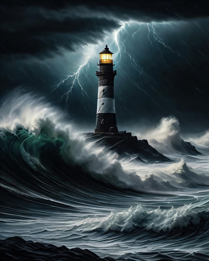 Lighthouse Series 066 Digital Art by Flees Photos