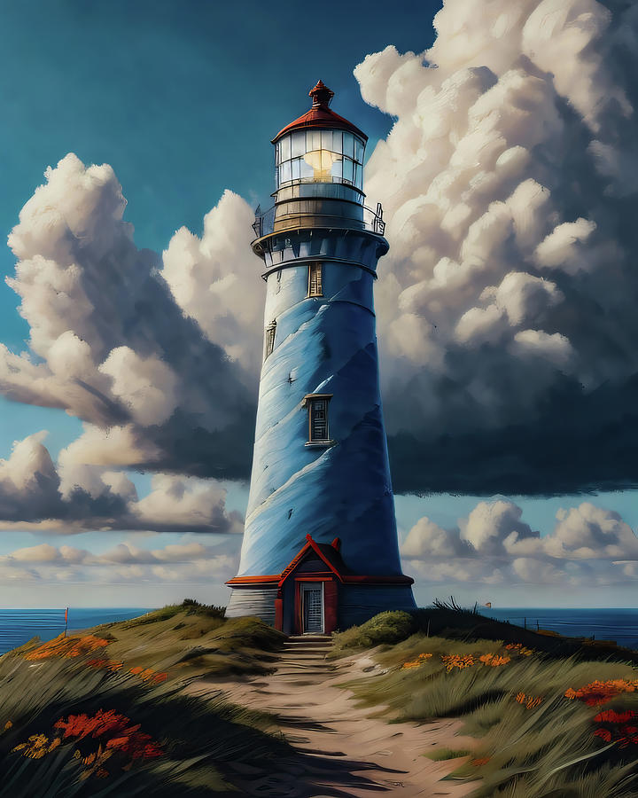Lighthouse Series 069 Digital Art by Flees Photos