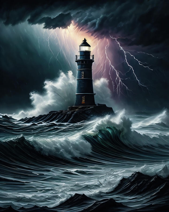 Lighthouse Series 075 Digital Art by Flees Photos