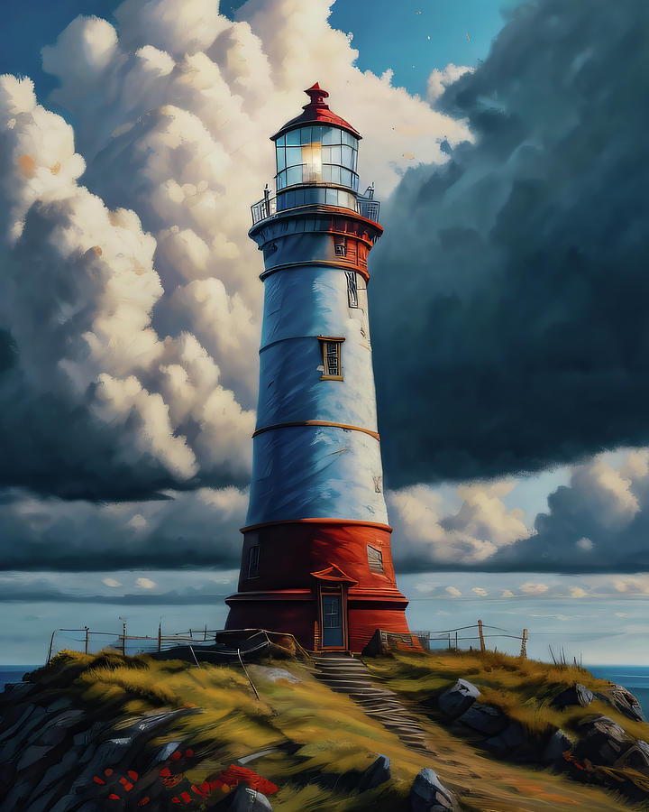 Lighthouse Series 089 Digital Art by Flees Photos