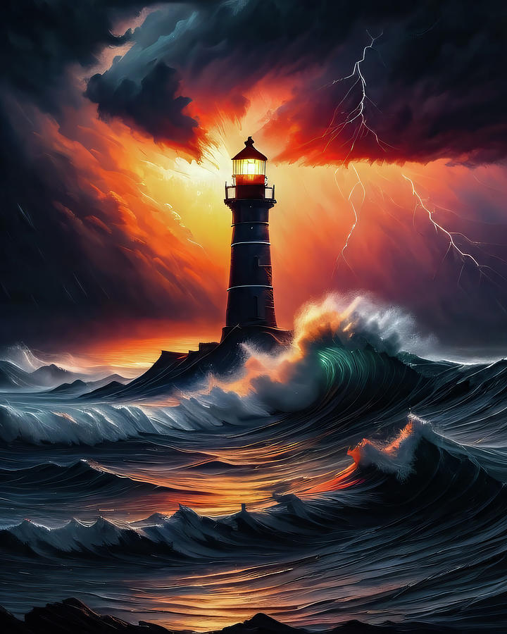 Lighthouse Series 094 Digital Art by Flees Photos