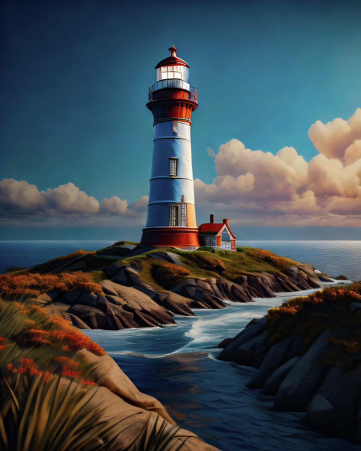 Lighthouse Series 42 Digital Art by Flees Photos