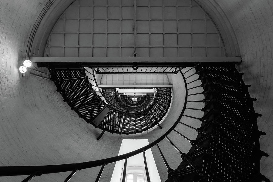 Lighthouse Stairs #2 Photograph by Bryan Williams