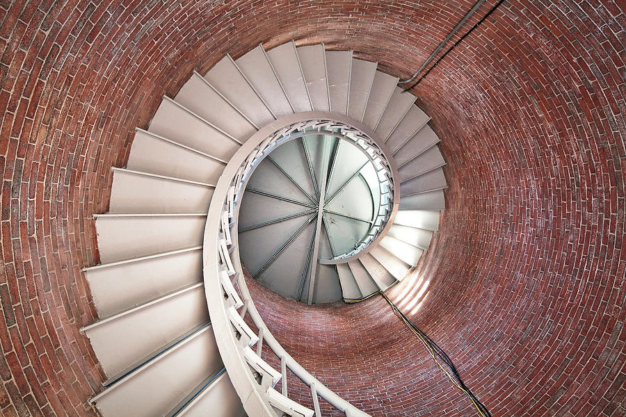 Lighthouse Stairs Photograph by Eric Gendron