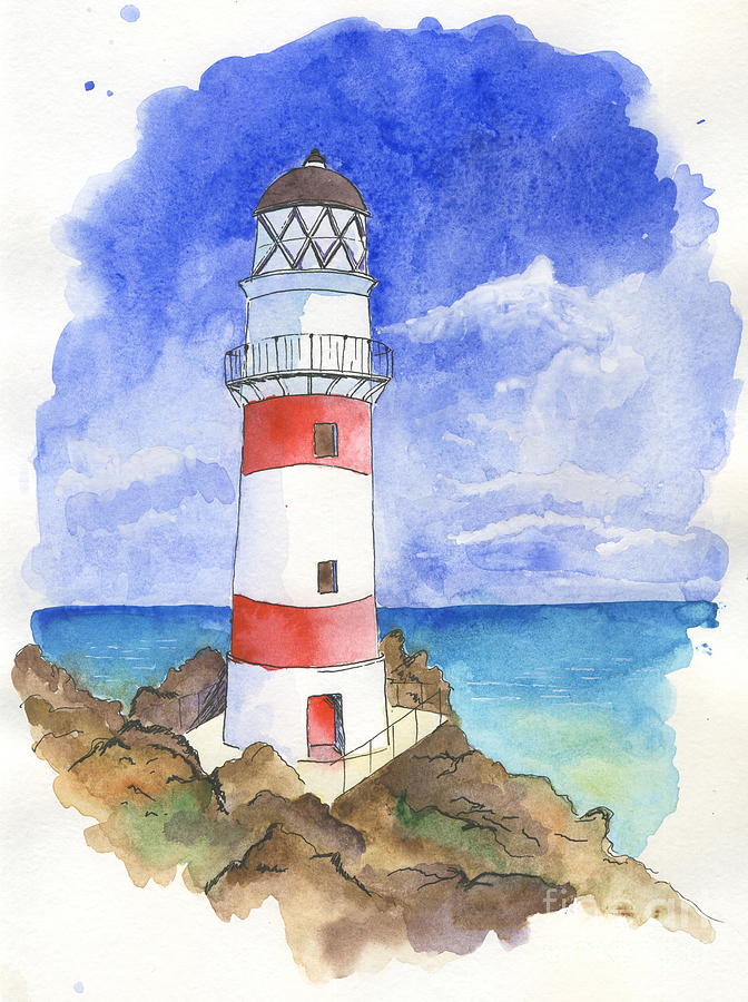 Lighthouse Drawing by Stanislav Sharavin - Fine Art America