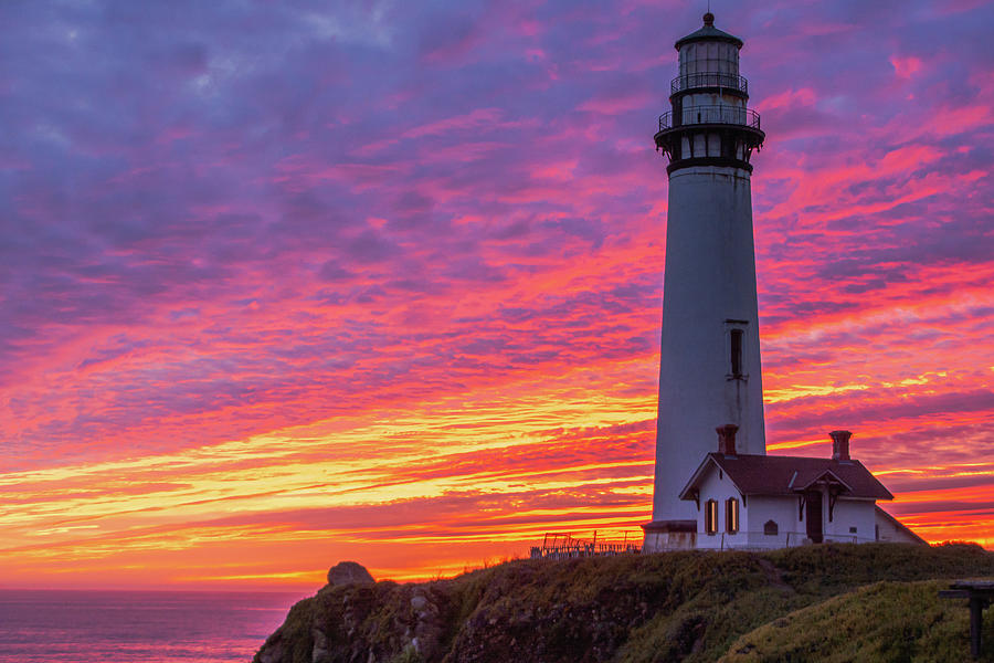 Lighthouse Sunset Photograph by Dianne Milliard