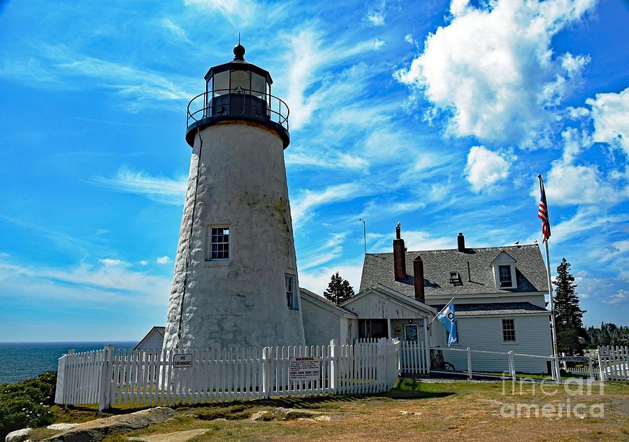 Lighthouse Photograph - Pemaquid Point Light by Suzanne Wilkinson