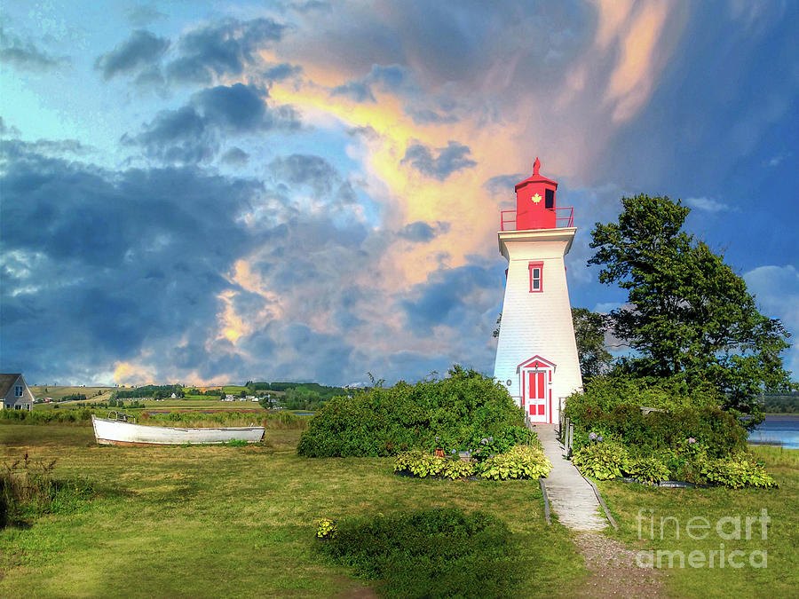 Lighthouse Victoria By The Sea   Prince Edward Island Photograph