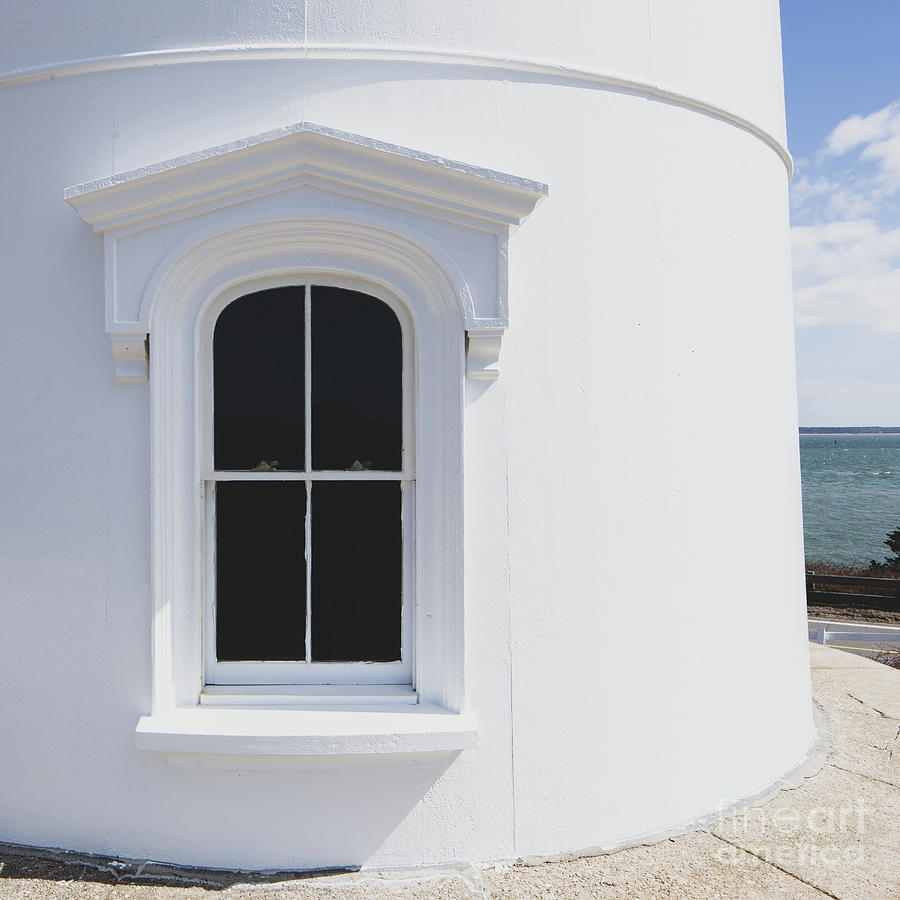 Vintage Photograph - Lighthouse Window Cape Cod by Edward Fielding