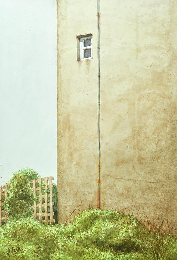 Lighthouse Window, Oak Island Painting by Tesh Parekh
