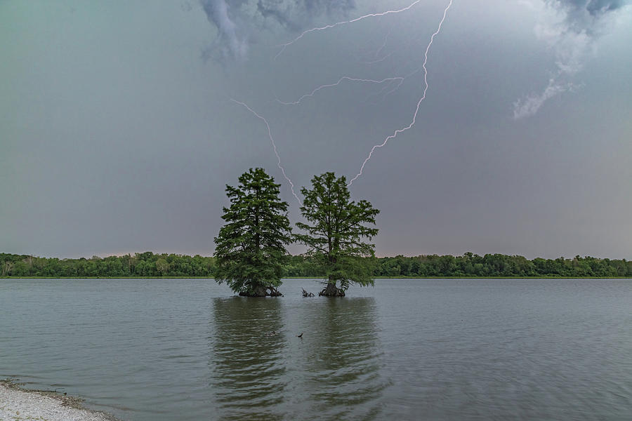 Lightning at Lake 33 Photograph by Joe Kopp