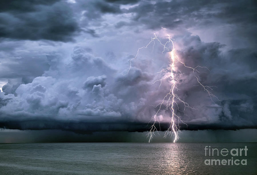 Lightning Bolt, Slovenia Photograph by Marko Korosec