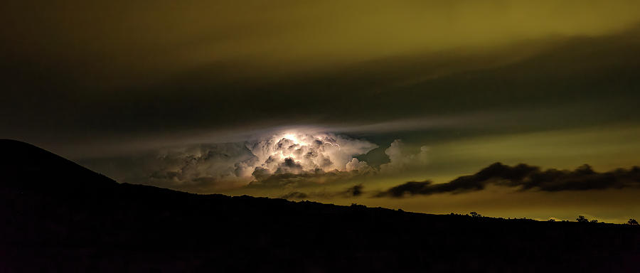 Lightning Cloud Photograph by Heidi Fickinger