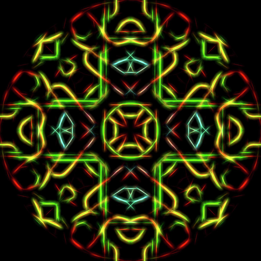 Lightning Cross Digital Art by Daniel Hagerman