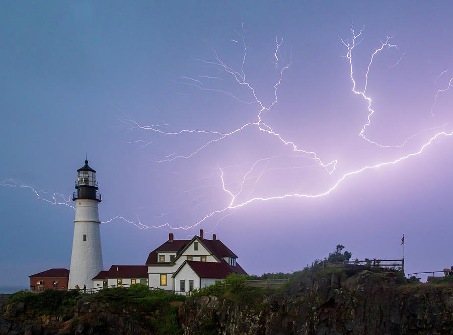 Lightning  Photograph by Scene by Dewey