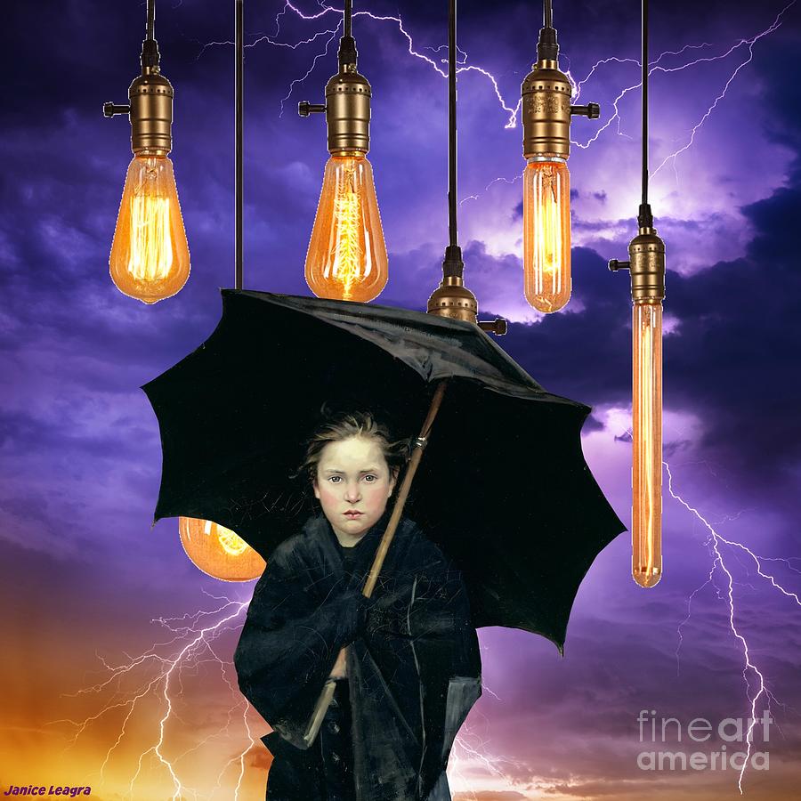 Lightning Girl Digital Art by Janice Leagra